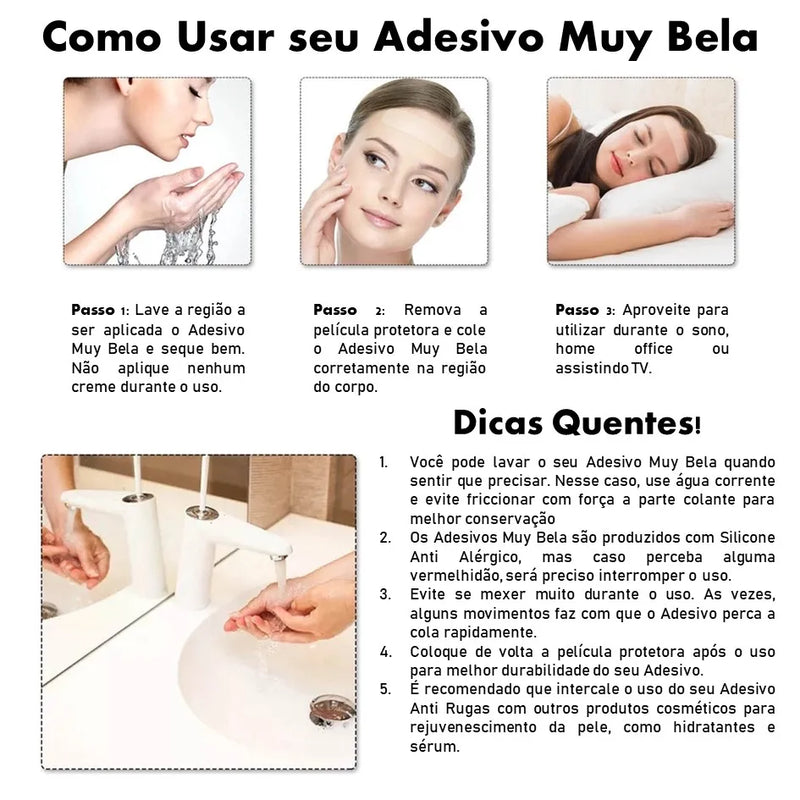 adesivos anti rrugas para rosto