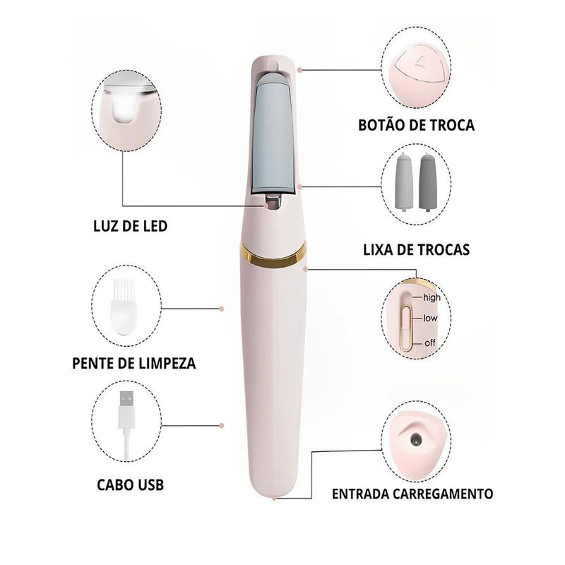 lixadeira elétrica para os cuidados dos pés