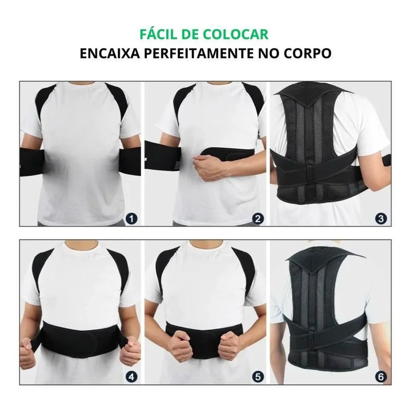 corretor postural para dor nas costas