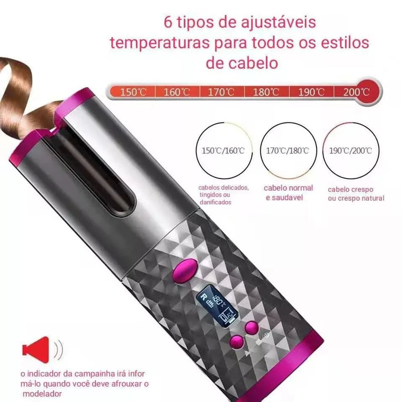 Modelador de Cachos Sem Fio USB |