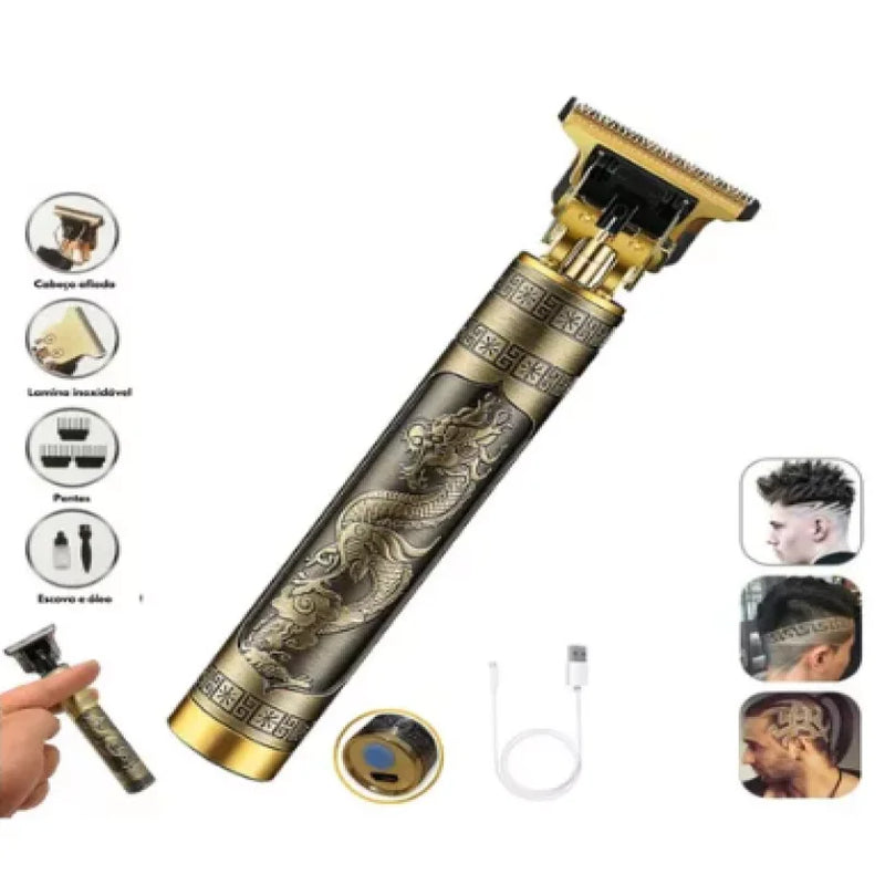 Mini máquina de cortar cabelo – aparadores de precisão, 100% portátil e recarregável