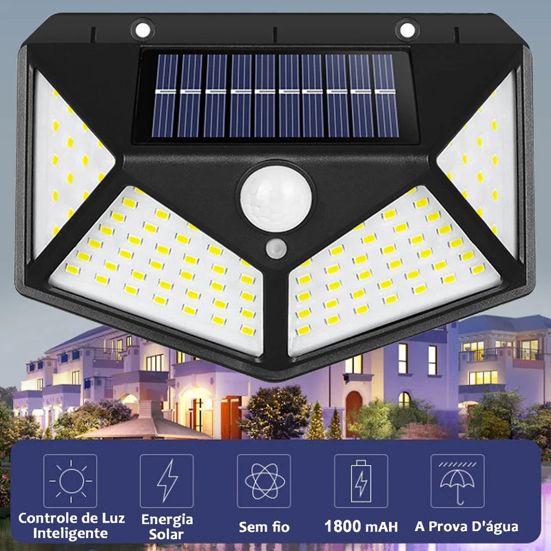 luminária LED com sensor