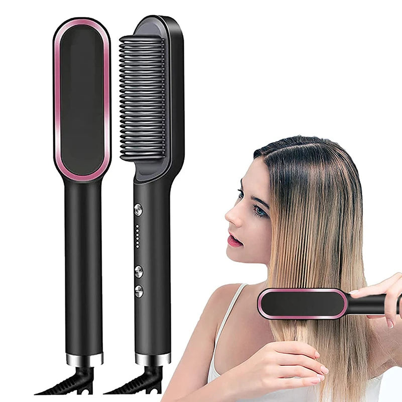Escova Elétrica para Alisamento Rápido