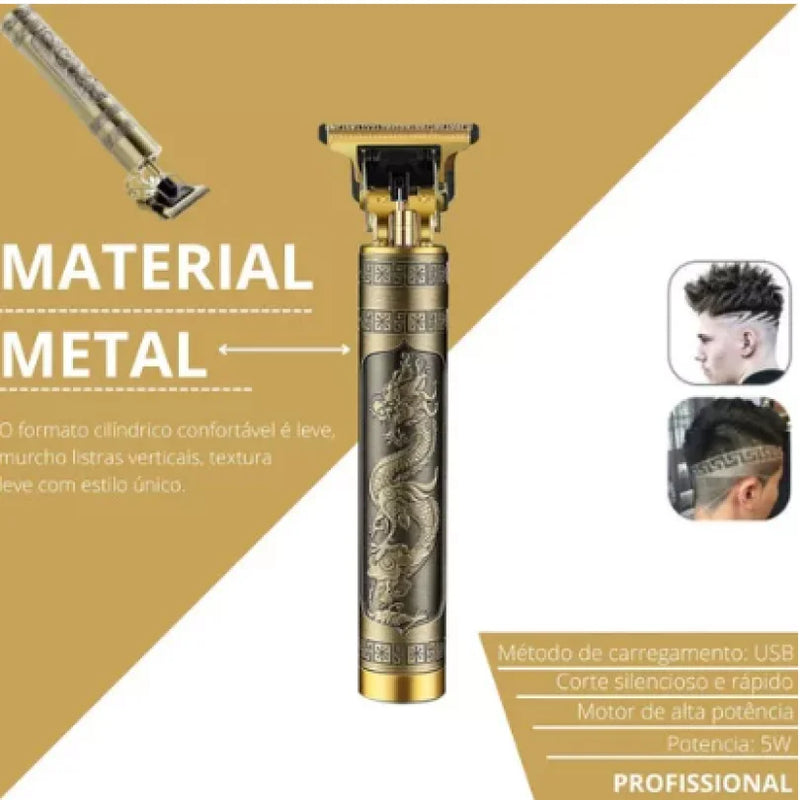 Mini máquina de cortar cabelo – aparadores de precisão, 100% portátil e recarregável