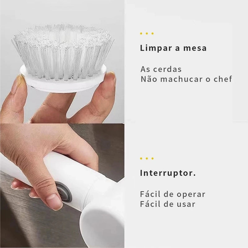 Escova de limpeza elétrica