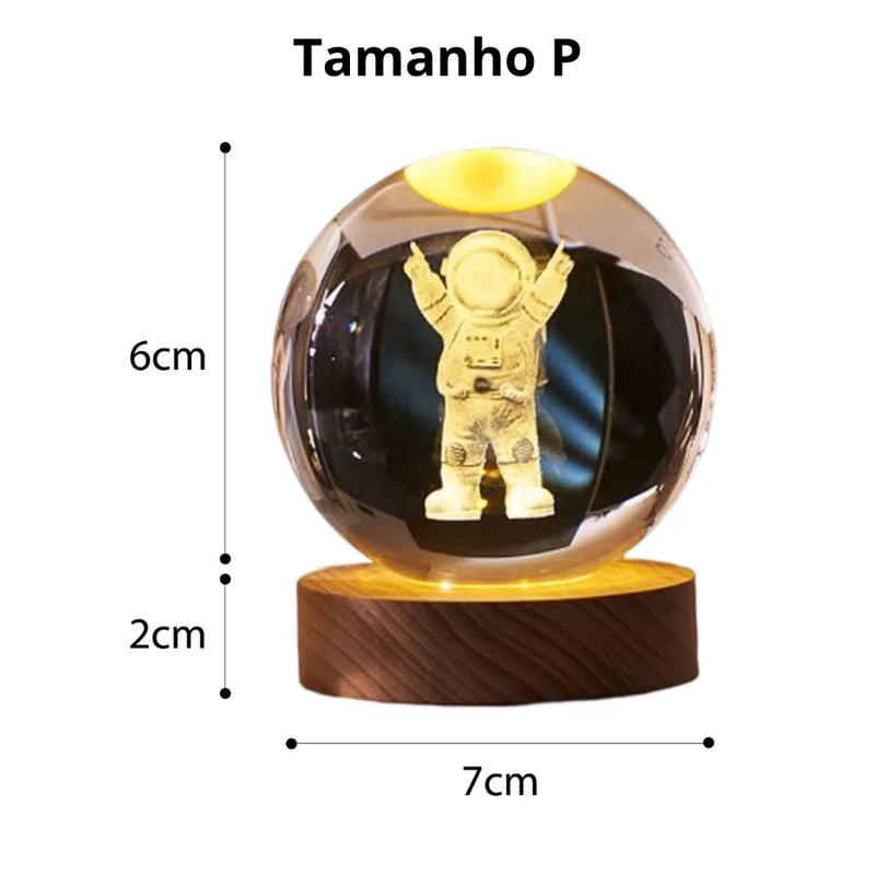 bola de cristal Luz noturna