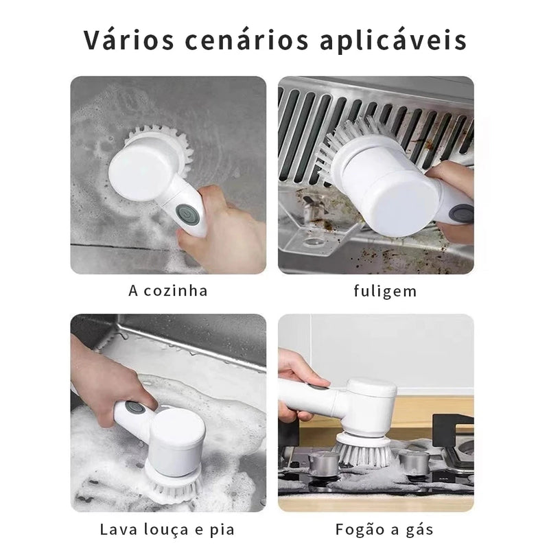 Escova de limpeza elétrica