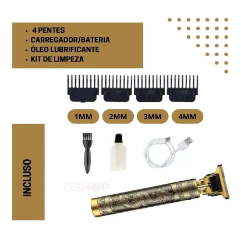 Mini máquina de cortar cabelo – aparadores de precisão, 100% portátil e recarregável