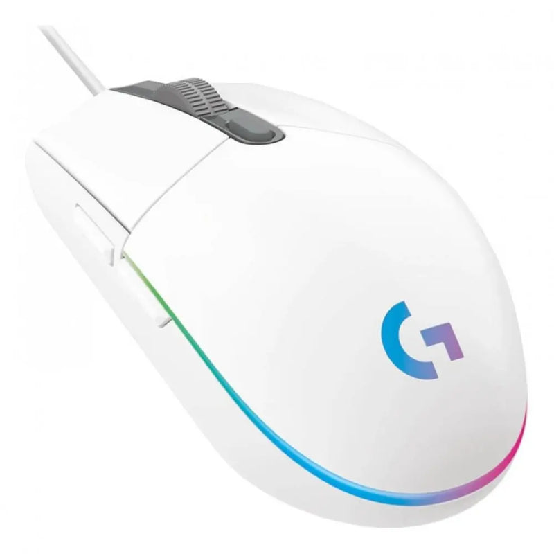 Mouse Gamer Logitech G203 RGB Branco com 8000 Dpi