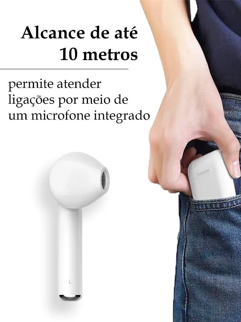Fone de ouvido Bluetooth sem fio I7S Tws