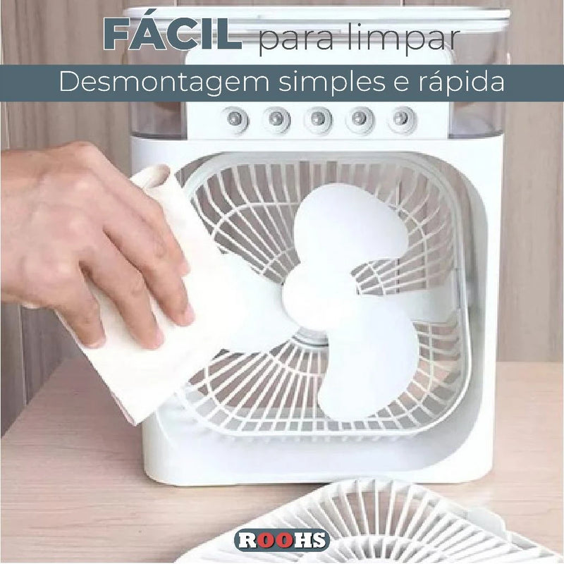 Ventilador Umidificador Portátil USB