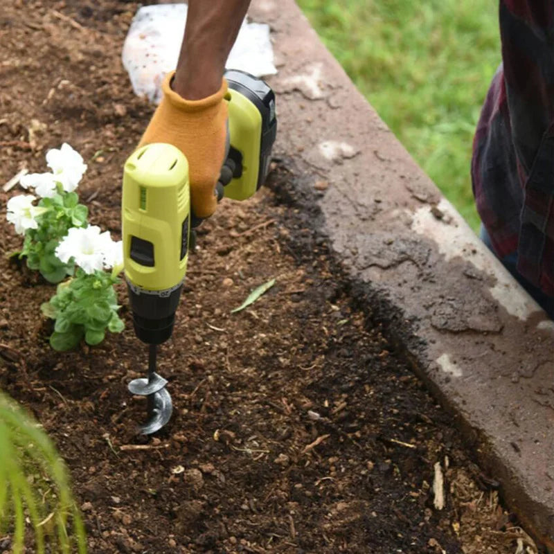 Broca espiral para jardim